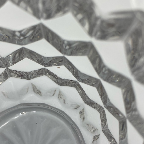 Vintage Fostoria American Clear 3 Piece Cream & Sugar Set - Picture 10 of 12